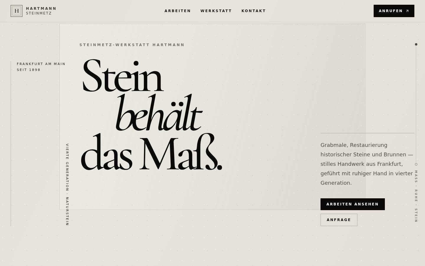 Screenshot of the Pongpress website steinmetz